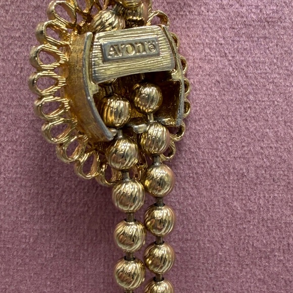 Vintage Avon DeLizza and Elster Peking Glass Bolo Necklace - Picture 6 of 6